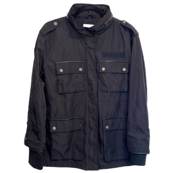 Avec Les Filles Black Water Resistant Utility Jacket - Picture 1 of 6